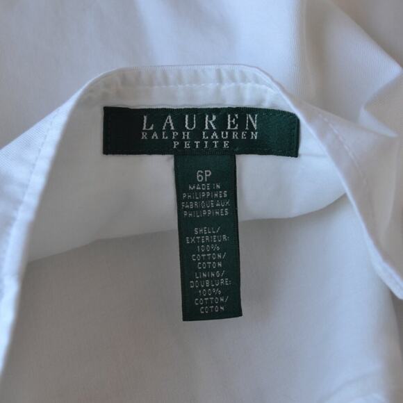 Lauren Ralph Lauren Classic A-Line Skirt White Size 6P - Picture 3 of 3